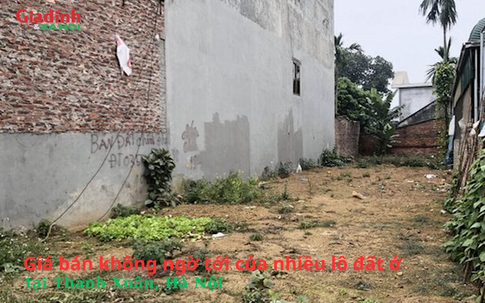 Giá bán biến động mạnh của nhiều lô đất ở tại quận Thanh Xuân, Hà Nội