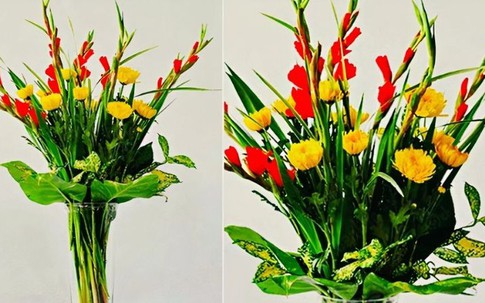 Bí quyết cắm hoa lay ơn đỏ đẹp và lâu tàn để trưng bàn thờ để cầu may