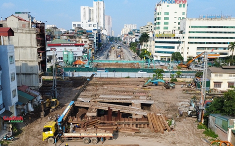 Hiện trạng hầm chui gần 800 tỷ đồng ở Hà Nội dự kiến thông xe trong năm 2025