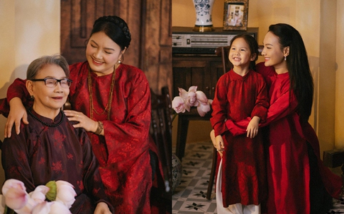 Vẻ đẹp của 4 thế hệ phụ nữ trong gia đình Bảo Thanh khiến khán giả khen hết lời