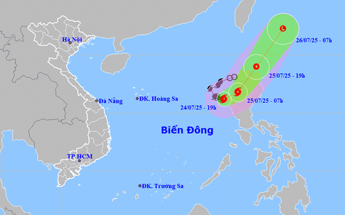 Tin sáng 25/7: Bão số 4 di chuyển chậm và suy yếu dần thành áp thấp; Hàng loạt trường ngành Công an công bố điểm sàn xét tuyển năm 2025