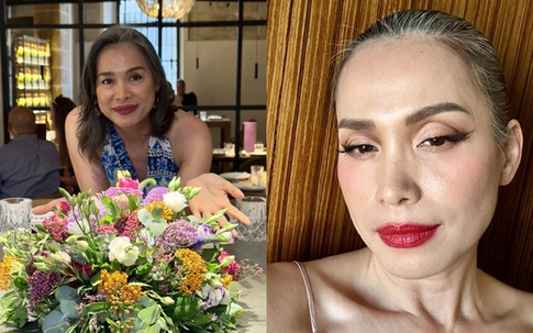 Mặt mộc tuổi trung niên của Hoa hậu Ngọc Khánh