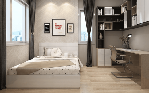 Cách thiết kế góc làm việc trong phòng ngủ tối ưu hóa không gian, giúp cải thiện giấc ngủ