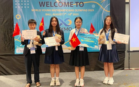 Học sinh Việt Nam thắng lớn Kỳ thi Olympic nhà Toán học Trẻ Thế giới 2025