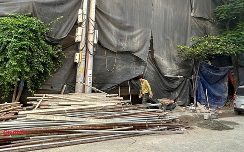 Hà Nội: Nhiều công trình vi phạm tại Cụm công nghiệp làng nghề Tân Triều vẫn thi công bất chấp 'lệnh cấm'