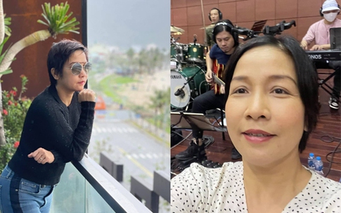 Mặt mộc tuổi trung niên của diva Mỹ Linh