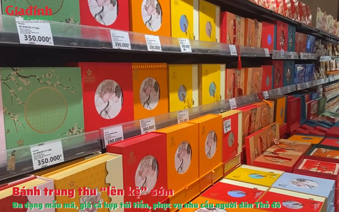Bánh trung thu 'lên kệ' sớm: Đa dạng mẫu mã, giá cả hợp túi tiền, phục vụ nhu cầu người dân Thủ đô
