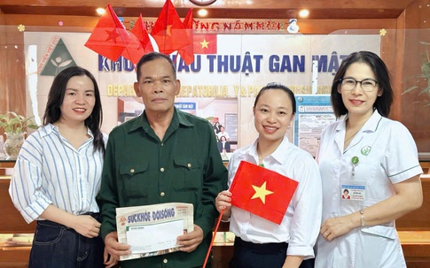 Niềm vui của cựu chiến binh bị u gan trước ngày Quốc khánh 2/9