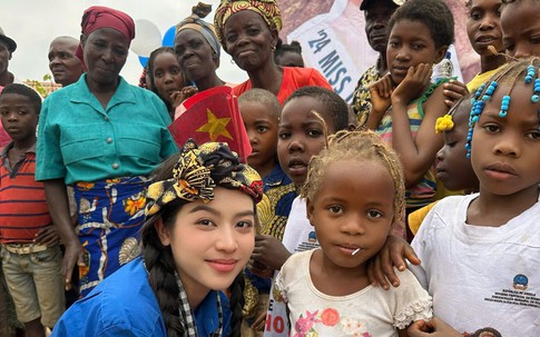 Hoa hậu Việt Nam quê Đà Nẵng làm điều đặc biệt cho 'làng Việt Nam' tại Angola