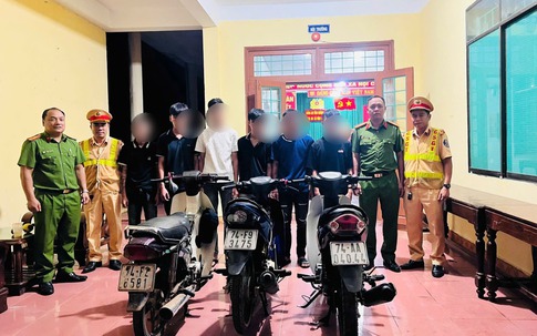 Xử lý nhóm thanh thiếu niên chạy xe lạng lách, đánh nhau trên đường