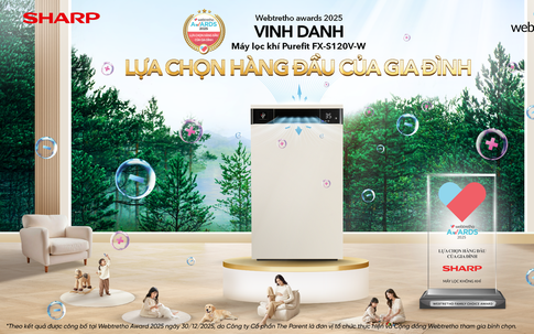 Sản phẩm Sharp được vinh danh Lựa chọn hàng đầu của gia đình, khẳng định vị thế thương hiệu được tin dùng từ cộng đồng gia đình Việt