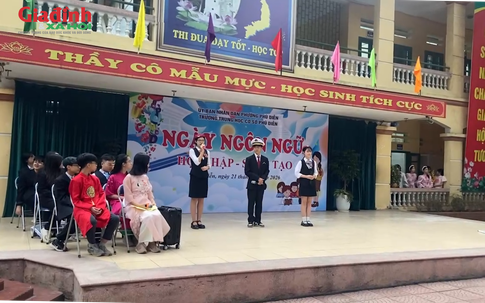 Sôi nổi Ngày hội Ngôn ngữ tại Trường THCS Phú Diễn: Nơi chắp cánh đam mê hội nhập cho học sinh