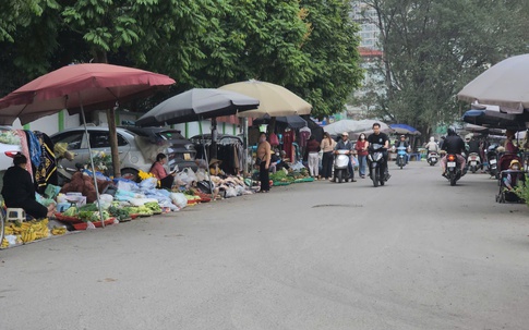 Hà Nội: Chợ cóc trong ngõ 70 Nguyễn Hoàng vẫn tiếp tục hoạt động rầm rộ