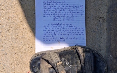 Thực hư bức thư 'con mệt mỏi lắm' cùng đôi dép bỏ lại trên cầu ở Nghệ An