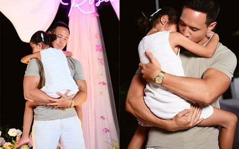 Lisa - con gái Hồ Ngọc Hà nũng nịu bên bố