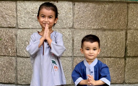 Hai con nhà Võ Hạ Trâm gây chú ý
