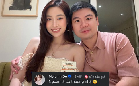 Chồng Đỗ Mỹ Linh phản ứng gây chú ý khi được vợ tặng iPhone Duo