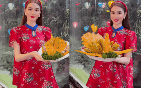 Người đẹp Ngọc Loan gây sốt khi thực hiện 2 món ăn đậm đà hương vị cung đình