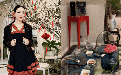 Tết tràn vào biệt thự 1.000m2 của Hoa hậu '34 năm không có người kế vị'