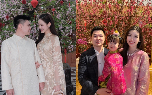 Hôn nhân viên mãn của 2 hoa hậu họ Đỗ, cùng có chồng tham gia ứng cử đại biểu HĐND