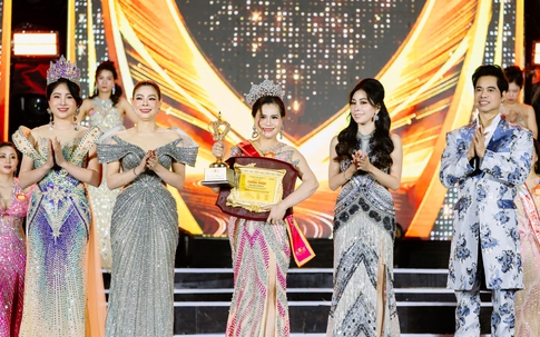 Hồng Lan đăng quang Hoa hậu Nhân ái, xúc động cảm ơn người chồng đã sát cánh suốt cuộc thi