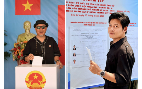 Nhạc sĩ Nguyễn Văn Chung, NSND Mỹ Uyên rộn ràng đi bầu cử, tự hào ngày hội non sông