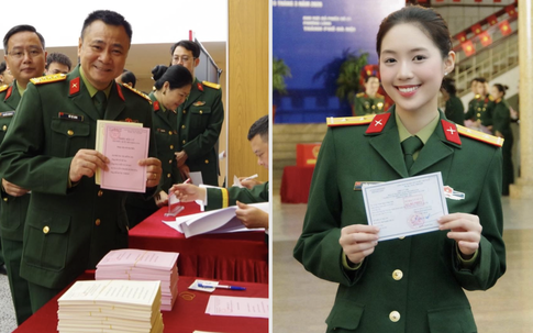 Nghệ sĩ Việt mang quân hàm: NSND Tự Long, Á hậu là Trung úy tự hào ngày hội non sông