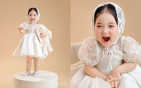 Khoe con gái út đáng yêu, Phan Hiển nhắn Khánh Thi: 'Tác dụng của việc lấy vợ đẹp... '