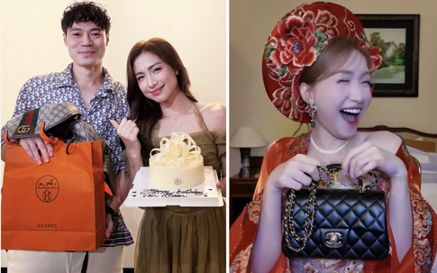 'Bóc giá' túi hiệu Hòa Minzy tặng Văn Toàn