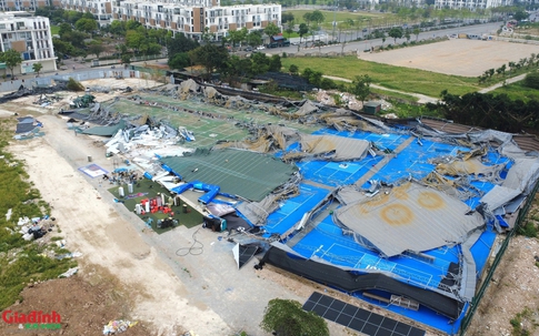 Hà Nội: Phường Thanh Liệt phá dỡ tổ hợp sân thể thao trái phép rộng hàng ngàn m2 trên đất nông nghiệp