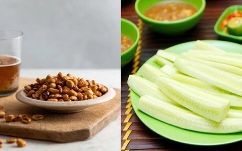 Tại sao nhà hàng thường mang lạc rang, dưa chuột chẻ trước khi lên đồ ăn?