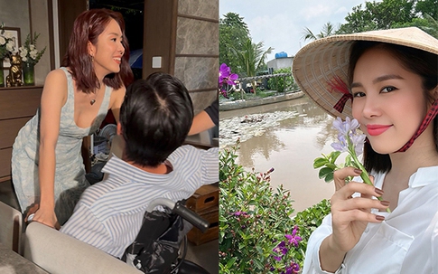 Chụp ảnh cùng bạn diễn kém tuổi, Lê Phương vẫn trẻ đẹp ở tuổi 41