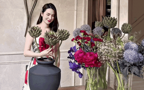 Hơn 500 nghìn người nhìn phú bà Ngọc Loan cắm atiso khổng lồ, xuýt xoa vì gu quá đỉnh