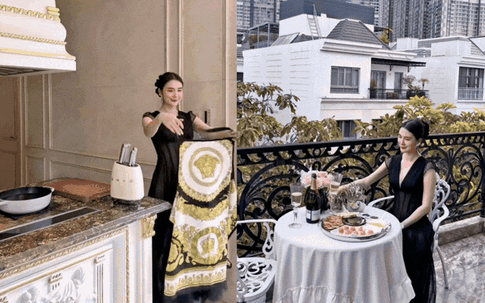 Ngọc Loan gây choáng váng với căn bếp chuẩn phú bà