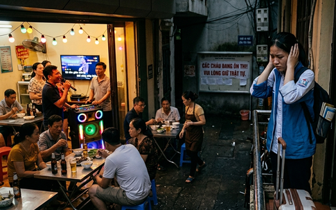 Con tôi phải khăn gói sang nhà bác ôn thi lớp 10 do hàng xóm hát karaoke mỗi tối