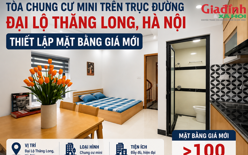 Tòa chung cư mini trên trục đường Đại Lộ Thăng Long, Hà Nội thiết lập mặt bằng giá mới