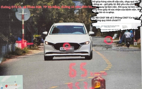 Một tài xế bị lập biên bản rồi lại được hủy phạt vì lý do đặc biệt