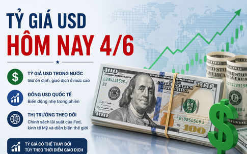 Tỷ giá USD hôm nay 4/6: Đồng Đô la Mỹ thị trường tự do phục hồi