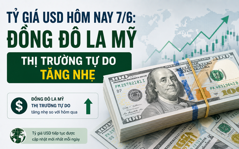 Tỷ giá USD hôm nay 7/6: Đồng Đô la Mỹ thị trường tự do tăng nhẹ, giá bán 26.401 đồng/USD