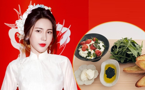 Thủy Tiên gây chú ý với thực đơn chay biến tấu từ Á sang Âu
