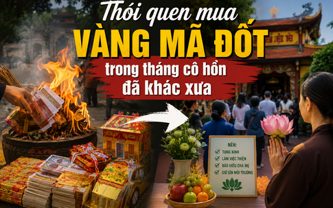 Thói quen mua vàng mã đốt trong tháng 7 âm lịch đã khác xưa
