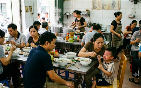 Vô duyên nhất là những phụ huynh quát con ở quán ăn sáng, sao không mua về nhà?