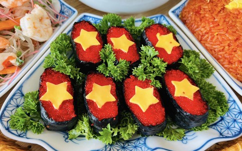 Tình yêu nước trong những món ăn mang màu cờ đỏ sao vàng trong ngày Quốc khánh