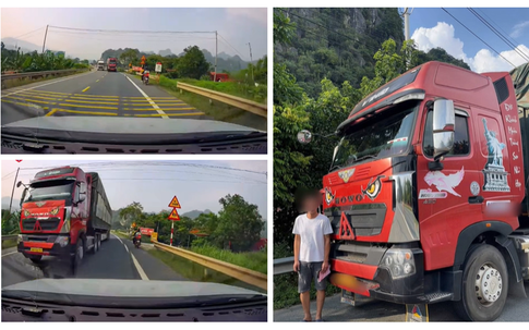 Kết đắng cho lái xe đầu kéo vượt ẩu trên quốc lộ