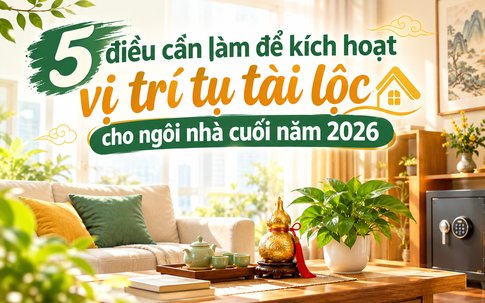 5 điều cần làm để kích hoạt vị trí tụ tài lộc cho ngôi nhà cuối năm 2026