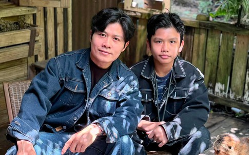 Con trai nhạc sĩ Nguyên Văn Chung 14 tuổi đã chững chạc, thừa hưởng vóc dáng của bố