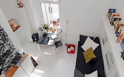 Đẹp như căn hộ 17m² của chàng độc thân mê sách