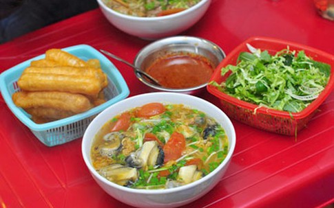 Bún ốc ngon và xịn phố Quang Trung