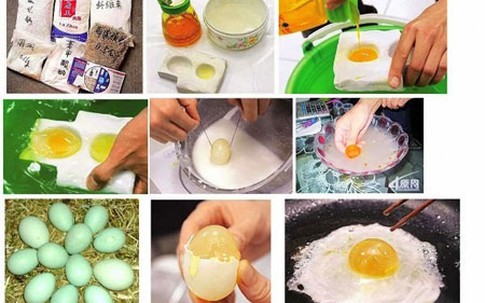 Ghê sợ quy trình chế biến gạo, thịt, trứng "rởm" gây hoang mang