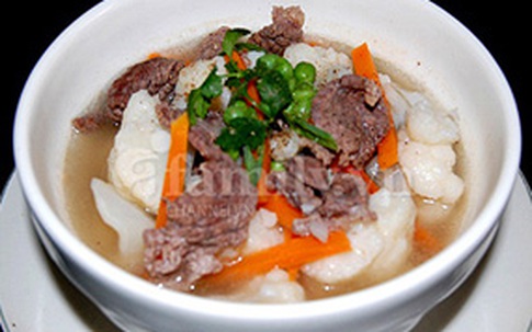 Canh súp lơ thịt bò